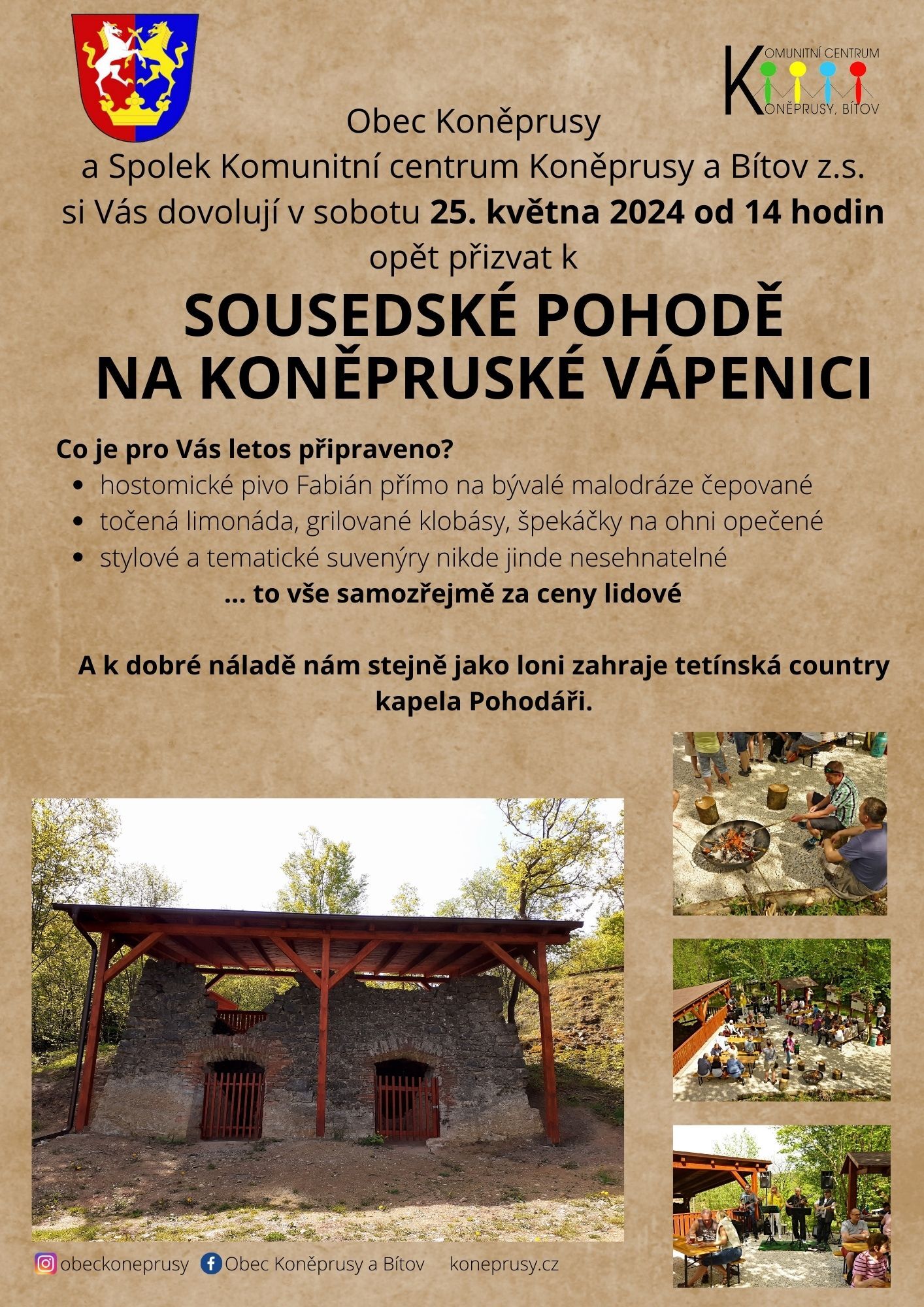 Sousedská pohoda na Koněpruské vápenici 